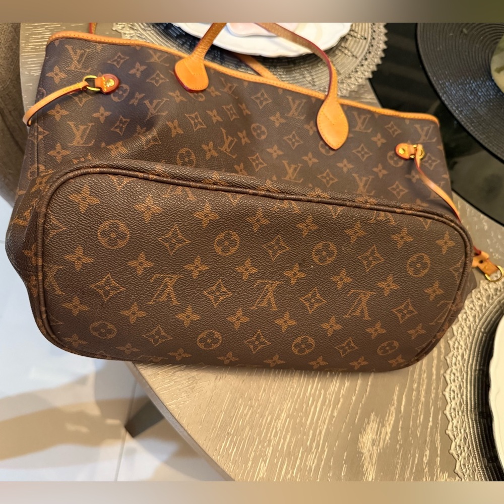 Brown and Tan Monogram Tote - Picture 12 of 15